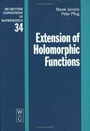 Cover of: Extension of Holomorphic Functions (De Gruyter Expositions in Mathematics, 34) by Marek Jarnicki, Peter Pflug