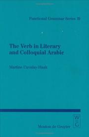 Cover of: verb in literary and colloquial Arabic