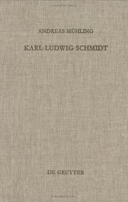 Cover of: Karl Ludwig Schmidt by Andreas Mühling