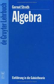 Cover of: Algebra by Gernot Stroth