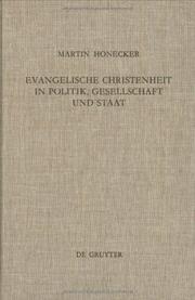 Cover of: Orientierungsversuche: Evangelische Christenheit in Politik, Gesellschaft Und Staat (Theologische Bibliothek Topelmann)
