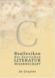 Cover of: Reallexikon der Dutschen Literaturwissenschaft, Band 3: P-Z