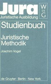 Cover of: Juristische Methodik (Jura Studienbuch)