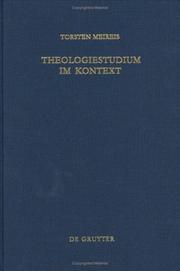 Cover of: Theologiestudium im Kontext