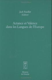 Cover of: Dctance Et Valence Dans Les Langues De I'Europe (Empirical Approaches to Language Typology)