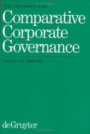 Cover of: Comparative Corporate Governance: Essays and Materials