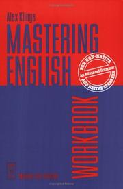 Cover of: Mastering English: An Advanced Grammar for Non-Native and Native Speakers