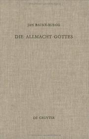 Cover of: Die Allmacht Gottes: systematisch-theologische Erwägungen zwischen Metaphysik, Postmoderne und Poesie