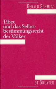 Cover of: Tibet Und Das Selbstbestimmungsrecht Der Volker