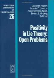 Cover of: Positivity in Lie theory: open problems