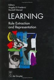 Cover of: Learning by editors, Angela D. Friederici, Randolf Menzel.