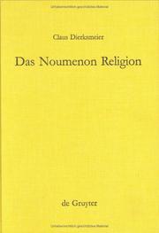 Cover of: Das Noumenon Religion: Eine Untersuchung zur Stellung der Religion im System der praktischen Philosophie Kants