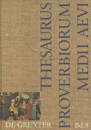 Thesaurus Proverbiorum Medii Aevi by Samuel Singer