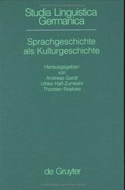 Cover of: Sprachgeschichte als Kulturgeschichte