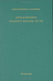 Cover of: Apollodoros 'Against Neaira' (D.59) (Untersuchungen Zur Antiken Literatur Und Geschichte, Bd. 53) by Konstantinos A. Kapparis, Konstantinos A. Kapparis