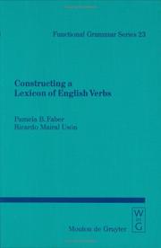 Cover of: Constructing a lexicon of English verbs