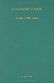 Titel und Text by Bianca-Jeanette Schröder