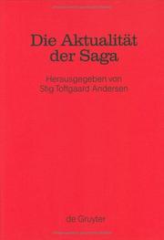 Cover of: Die Aktualität der Saga: Festschrift für Hans Schottmann