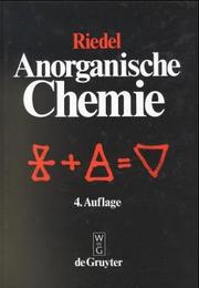 Anorganische Chemie by Erwin Riedel, Christoph Janiak, Christoph. Janiak