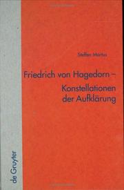 Friedrich von Hagedorn by Steffen Martus