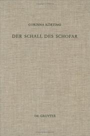 Cover of: Der Schall Des Schofar: Israels Feste Im Herbst (Beihefte Zur Zeitschrift Fuer Die Alttestamentliche Wissenschaft)