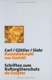 Cover of: Kunstdiebstah Vor Gericht: City of Gotha V. Sotheby'S/Cobert Fiance S.A.
