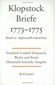 Cover of: Werke Und Briefe by Friedrich Gottlieb Klopstock