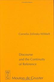 Cover of: Discourse and the continuity of reference