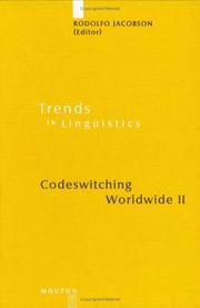 Cover of: Codeswitiching Worldwide II (Trends in Linguistics. Studies and Monographs)