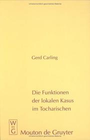 Cover of: Die Funktionen der lokalen Kasus im Tocharischen