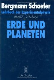 Cover of: Lehrbuch Der Experimentalphysik: Band 7 by Ludwig Bergmann, Clemens Schaefer, Herausgegeben Von Wilhelm Raith, Mit Beitragen Von S. J. Bauer, R. Gutdeutsch, M. Hantel