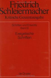 Cover of: Friedrich Daniel Ernst Schleiermacher by Herausgegeben Von Hermann Patsch, Dirk Schmid