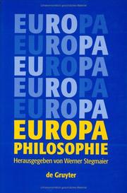 Cover of: Europa-Philosophie