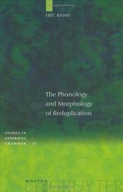 The phonology and morphology of reduplication by Eric Raimy