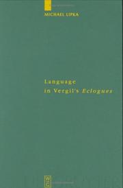 Cover of: Language in Vergil's Eclogues by Michael Lipka