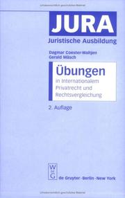 Übungen in internationalem Privatrecht und Rechtsvergleichung