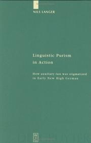Cover of: Linguistic purism in action by Nils Langer