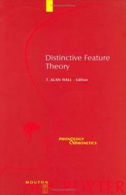 Distinctive feature theory by T. Alan Hall