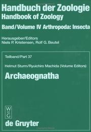 Cover of: Archaeognatha (Handbook of Zoology, Volume 4, Arthropda : Insecta, Part 37) by 