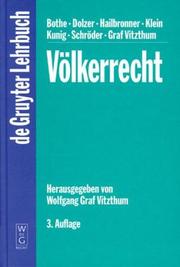 Volkerrecht by Vitzthum, Wolfgang Graf, Michael Bothe