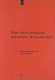 Cover of Eine Hervorragend Nationale Wissenschaft (Erganzungsbande zum Reallexikon der germanischen Altertumskunde) by 