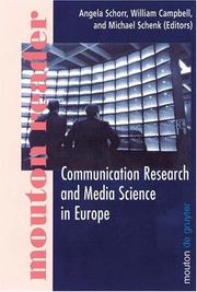 Cover of: Communication Research and Media Science in Europe: Perspectives for Research and Academic Training in Europe's Changing Media Reality