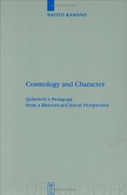 Cover of: Cosmology and Character by Naoto Kamano
