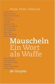 Cover of: Mauscheln: Ein Wort Als Waffe