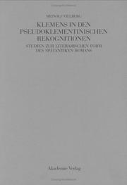 Cover of: Klemens in Den Pseudoklementinischen Rekognitionen: Studien Zur Literarischen Form Des Spatantiken Romans
