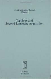 Cover of: Typology and Second Language Acquisition (Empirical Approaches to Language Typology, 26)