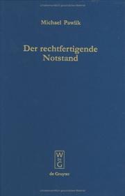 Cover of: Der Rechtfertigende Notstand