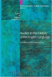 Cover of: Studies in the History of the English Language: A Millennial Perspective (Topics in English Linguistics, 39)