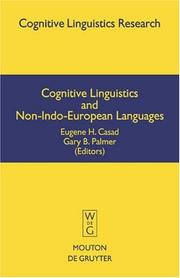 Cover of: Cognitive linguistics and non-Indo-European languages