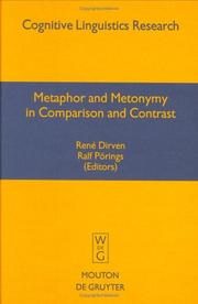 Cover of: Metaphor and metonymy in comparison and contrast